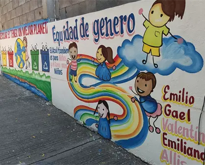 Murales educativos transforman la Primaria Nissan 64 en un corredor de valores en Culiacán