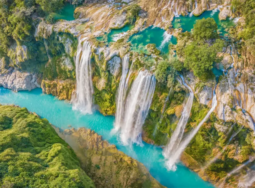 Cascada de la Huasteca Potosina en México. Foto: cortesía.