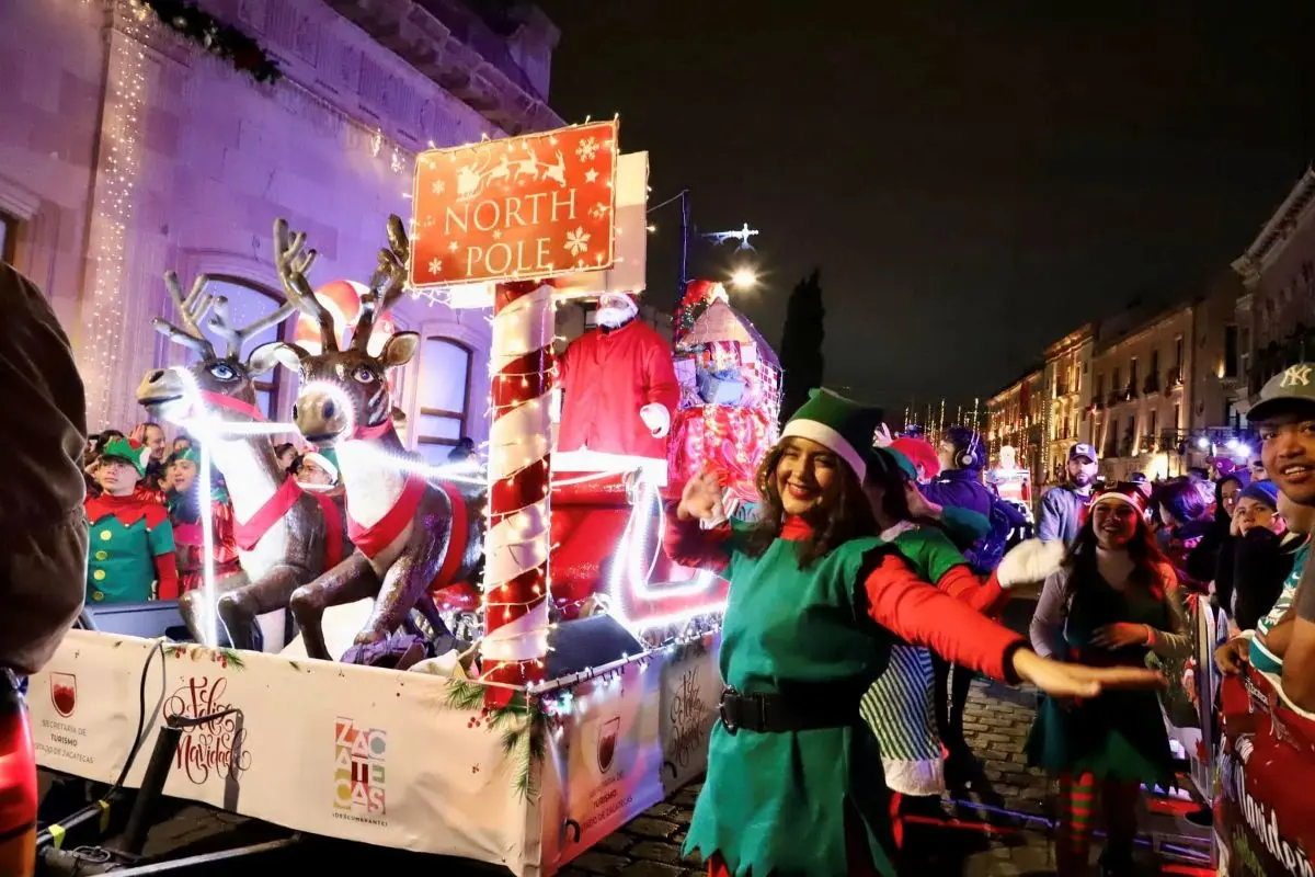 Preparativos para el Desfile Navideño de Zacatecas. Foto: Cortesía