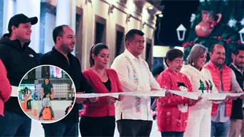 Coatepec comienza la Navidad con pista de hielo gratis