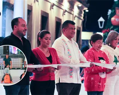 Coatepec comienza la Navidad con pista de hielo gratis
