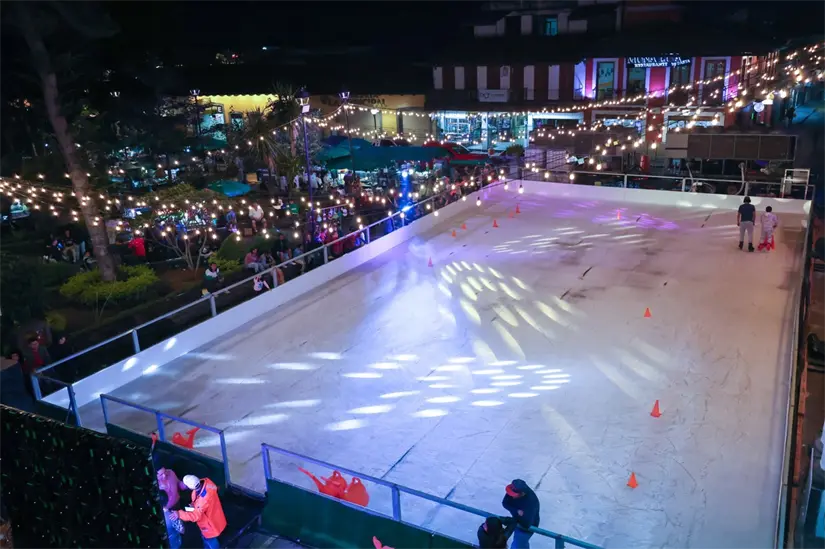 Toma tus precauciones al acudir a la pista de hielo. Foto: Cortesía. 