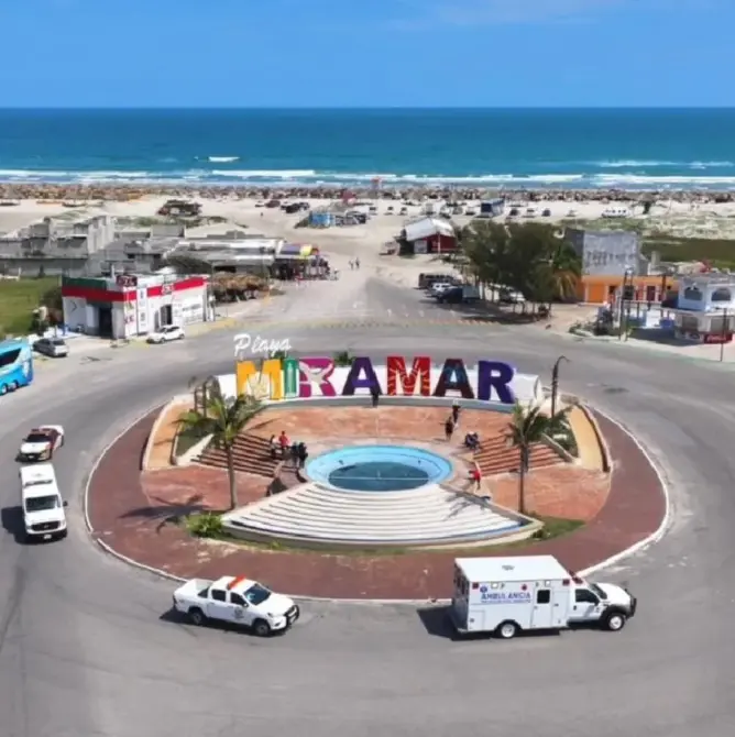 Playa Miramar en Ciudad Madero. Foto: cortesía.