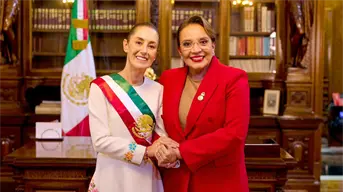 Sheinbaum recibe a Xiomara Castro, Presidenta de Honduras, en Palacio Nacional