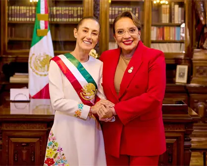 Sheinbaum recibe a Xiomara Castro, Presidenta de Honduras, en Palacio Nacional