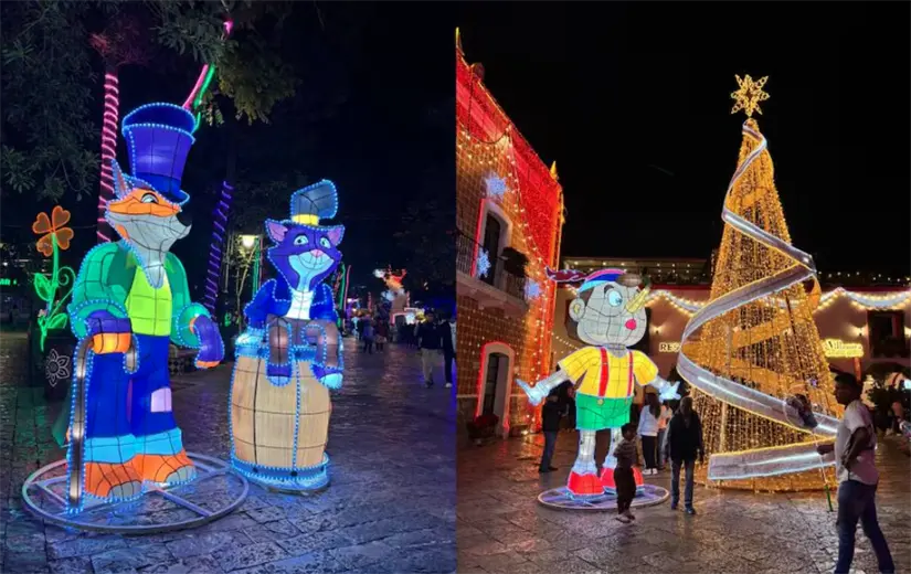 Disfruta de la Villa Iluminada de Atlixco 2025. Foto: cortesía.