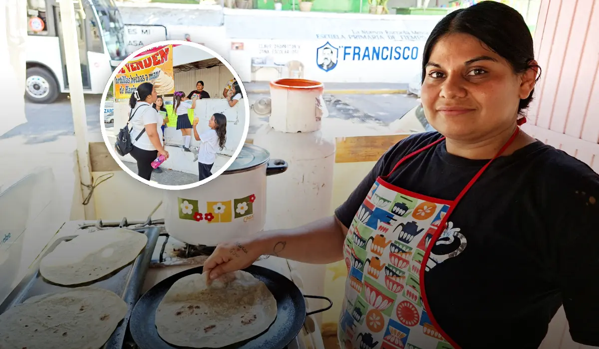 Con cada tortilla que prepara, Blanca Estela convierte la adversidad en sabor, fuerza y esperanza, demostrando que los sueños se construyen con trabajo y amor. Foto: Juan Madrigal