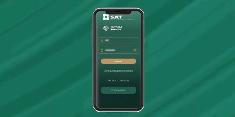  Aplicación Factura SAT Móvil. Foto: Cortesía
