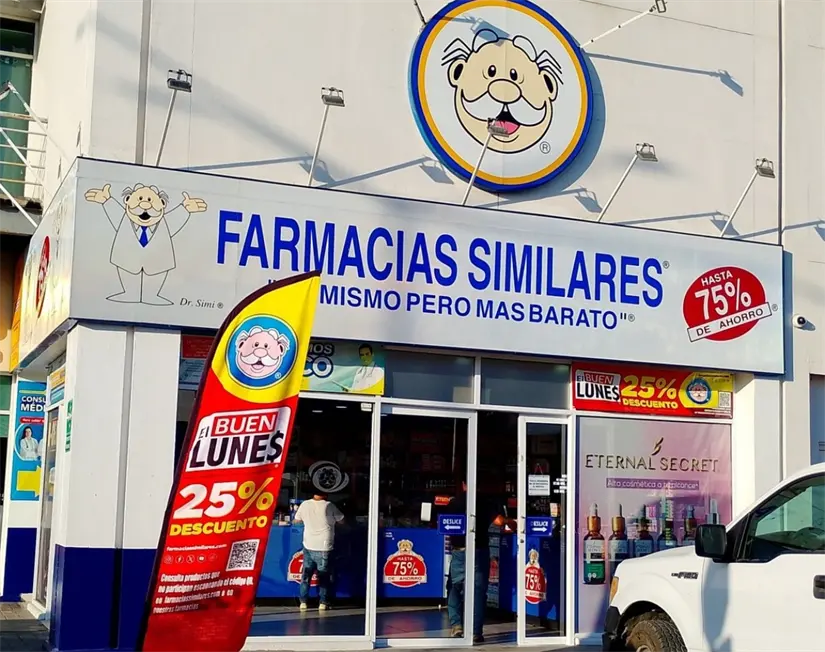 Farmacias Similares es una de las cadenas de farmacias más grandes de México. Foto: Especial