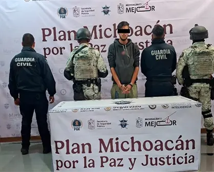 Detienen a siete personas y aseguran explosivos improvisados en Michoacán