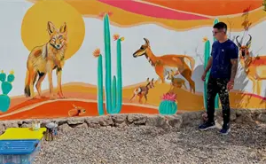 El mural 3D que sorprendió a Guerrero Negro: la historia detrás de la obra viral de Dans Vela