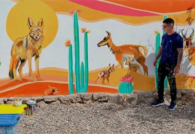 El mural 3D que sorprendió a Guerrero Negro: la historia detrás de la obra viral de Dans Vela