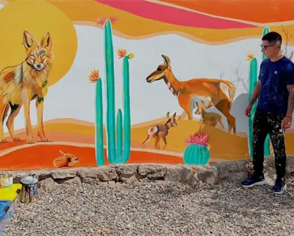 El mural 3D que sorprendió a Guerrero Negro: la historia detrás de la obra viral de Dans Vela