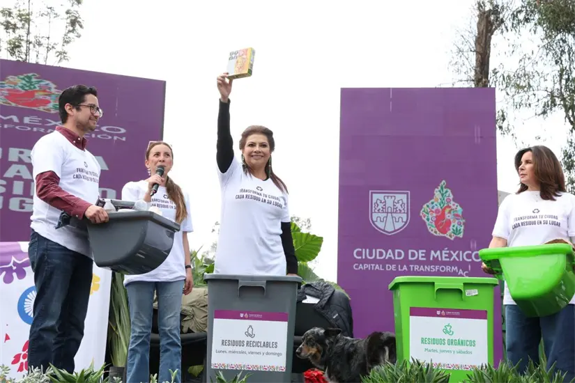 Cada residuo en su lugar en 2026 en la CDMX. Foto: Cortesía