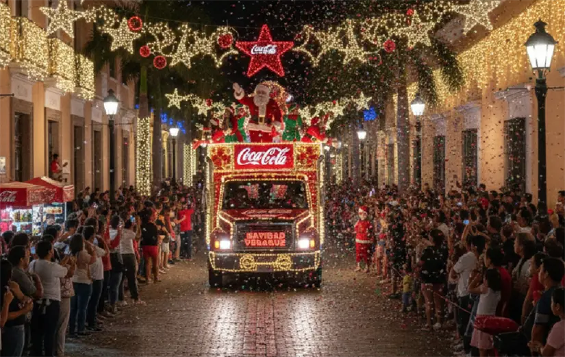 No te pierdas el 5 de diciembre la caravana de Coca-Cola 2025 en Monterrey. Foto: cortesía.
