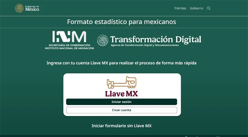 Cómo descargar el Formato Estadístico de Migración (FEM). Foto: Cortesía