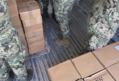 Fuerzas federales detienen cargamento millonario de metanfetamina en el puerto de Mazatlán