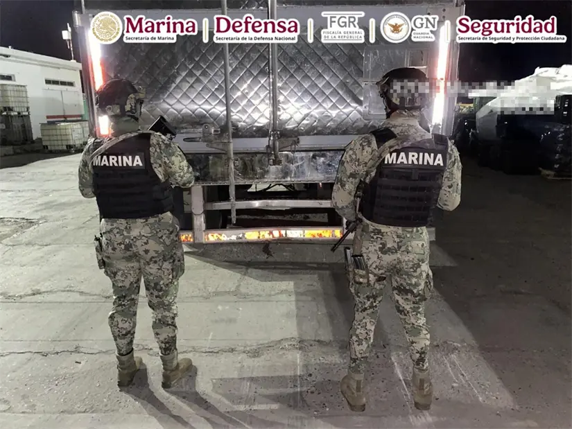 Decomiso de droga en Mazatlán, Sinaloa.