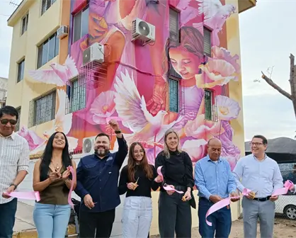 La artista Adry del Rocío invita a sembrar paz desde Culiacán con emblemático mural en la colonia Tierra Blanca