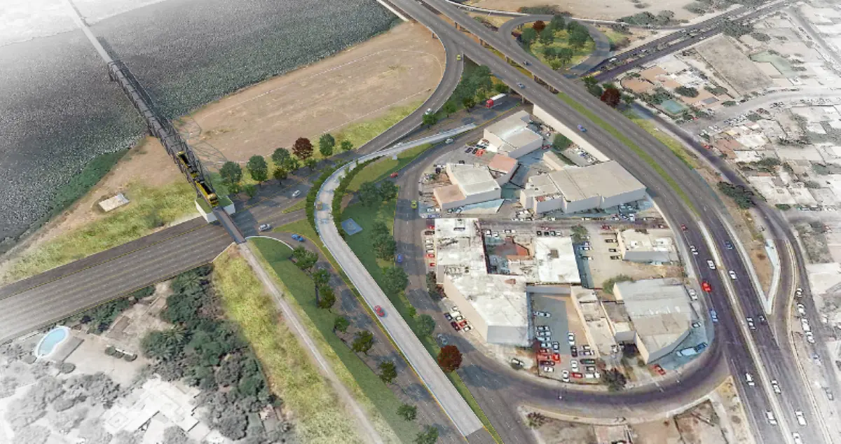 El gobernador Rubén Rocha Moya anunció la construcción del puente elevado que conectará el nuevo malecón con el malecón viejo de Culiacán. Imagen Echauri Morales