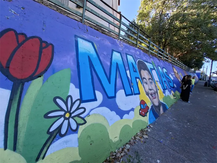 Un mural que late: Cañadas estrena obra que honra su memoria y proyecta un futuro en paz. Foto: Juan Madrigal