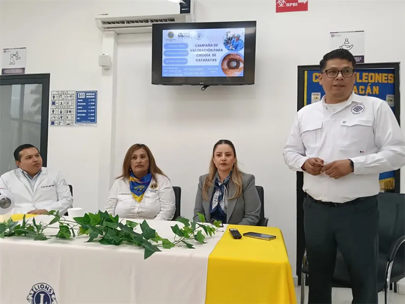 Durante la rueda de prensa, se invitó a la ciudadanía a participar en esta jornada de salud visual.