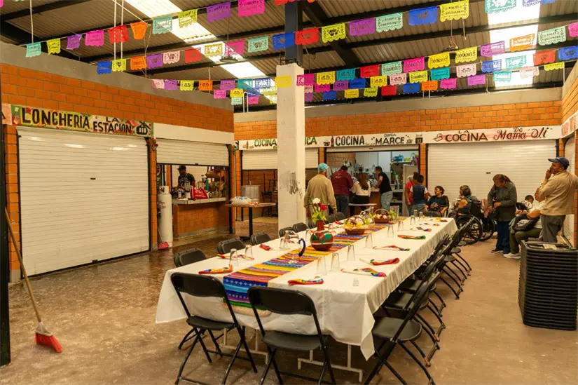 Las nuevas instalaciones del Mercado Poniente en Uruapan. Foto Cortesía