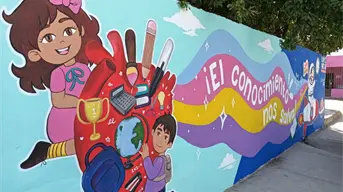 “El conocimiento nos salva”: un mural que impulsa esperanza y unidad en Loma de Rodriguera