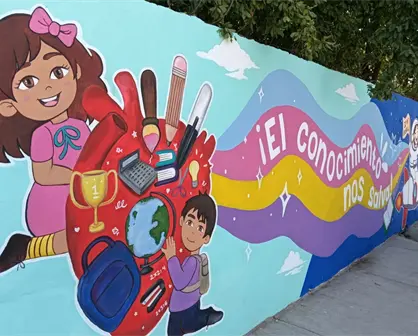 "El conocimiento nos salva": un mural que impulsa esperanza y unidad en Loma de Rodriguera