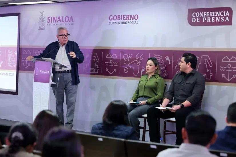 Proyectos de infraestructura anunciados por Rocha Moya para Mazatlán, Guasave, Los Mochis y Navolato como parte del plan estatal de modernización.