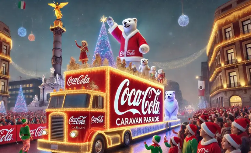 Aún no se confirma si la Caravana Coca-Cola 2025 estará en CDMX. Foto: cortesía.
