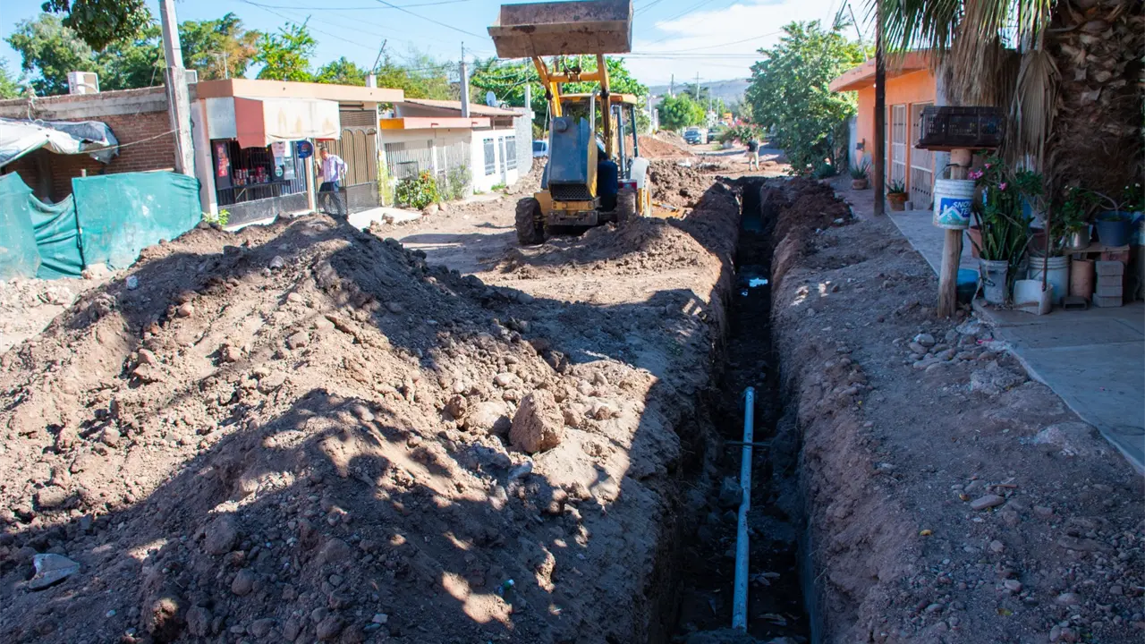 Obras en las colonias Huizaches y Progreso avanzan con participación de la comunidad. Foto: Ayuntamiento de Culiacán