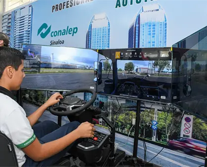 CONALEP Guasave estrena moderno taller con simuladores para formar operadores de autotransporte en Sinaloa
