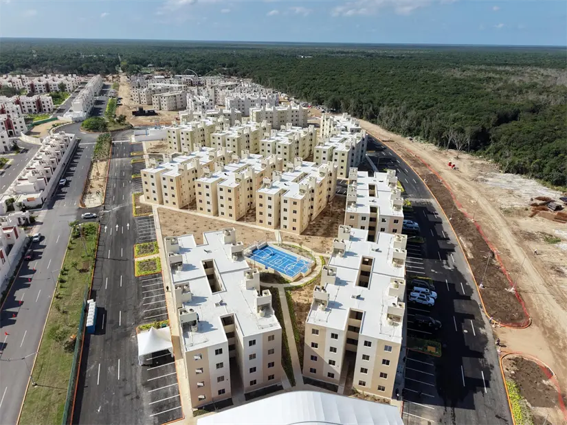 En Quintana Roo se entregaron parte de las primeras Viviendas del Bienestar. Foto: Cortesía 