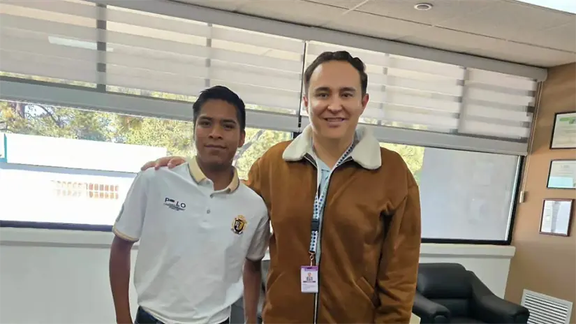 Fidel demuestra su espíritu imparable cada semana. Foto: Universidad Tecnológica de la Tarahumara