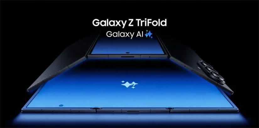 Samsung Galaxy Z TriFold, es plegable con triple pantalla. Foto: Cortesía