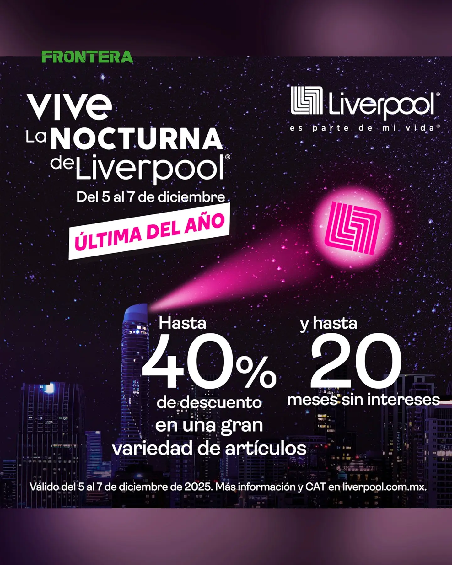 Venta Nocturna de Liverpool de diciembre. Foto: Cortesía