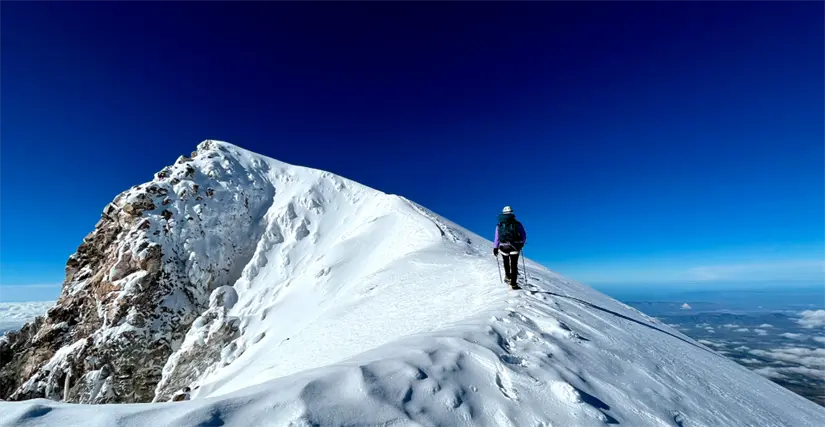 Disfruta del alpinismo en el Pico de Orizaba. Foto: cortesía.