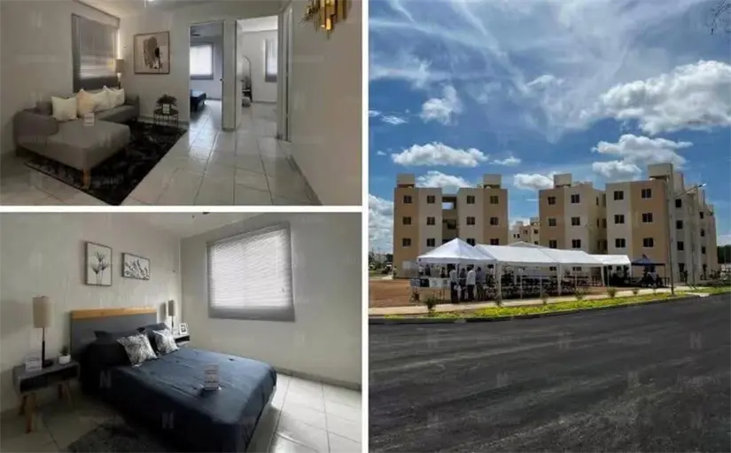 Así se ven las Viviendas para el Bienestar entregadas hace unos días en Quintana Roo. Foto: Cortesía
