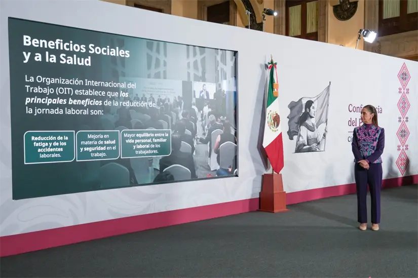 Claudia Sheinbaum, durante la Mañanera de este miércoles 3 de diciembre.