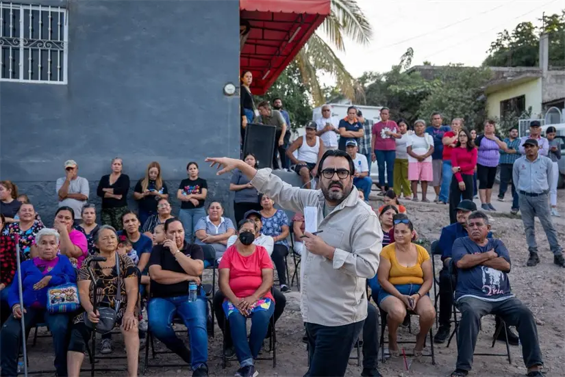 Vecinos de Las Cascadas solicitan regularización y mejoras urbanas. Foto: Ayuntamiento de Culiacán