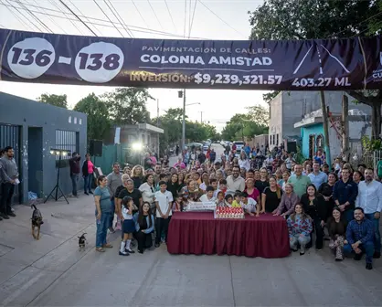La colonia Amistad de Culiacán avanza con corazón: estrenan tres calles que dan rumbo a un mejor futuro