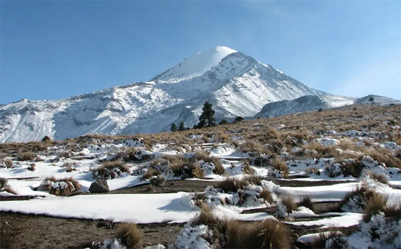 Vice una navidad nevada en el Pico de Orizaba. Foto: cortesía.