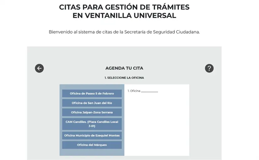 Es indispensable sacar la cita para la licencia en Querétaro. Foto: Captura de pantalla