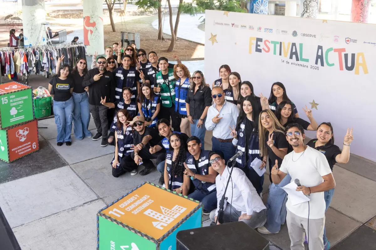 Arte, emprendimiento juvenil y convivencia ciudadana reunieron a más de 200 personas en el Festival Actúa, una iniciativa de SUMA Sociedad Unida IAP a beneficio del Banco de Ropa y Enseres Domésticos en Culiacán. | Imágenes de cortesía