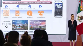 Claudia Sheinbaum en La Mañanera, avances del Tren Maya, Ley de Aguas y su encuentro con Donald Trump