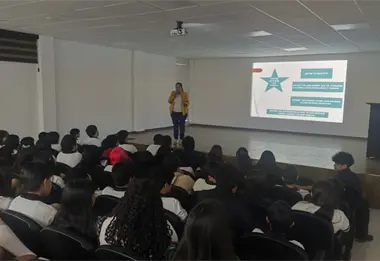 Promueven salud mental en Conalep 1 con la charla   "El placer de existir"