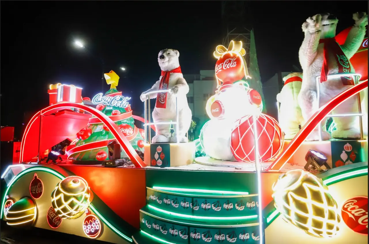 Estas serán las calles que recorrerá la Caravana de Coca-Cola 2025 en Saltillo. Foto: Cortesía.
