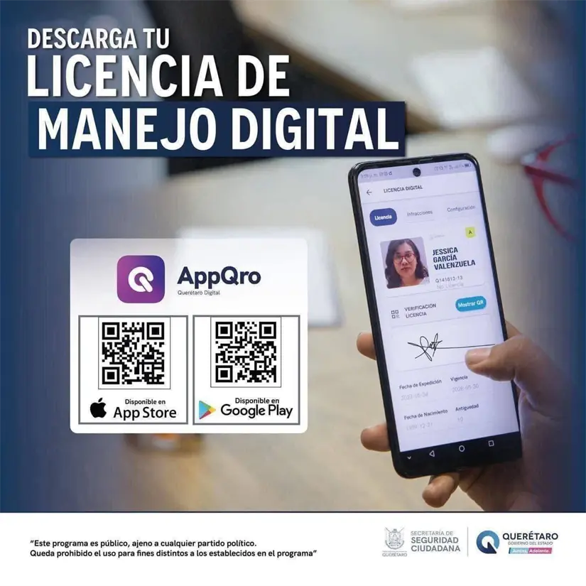 También podrás tener la licencia en formato digital en Querétaro. Foto: Cortesía