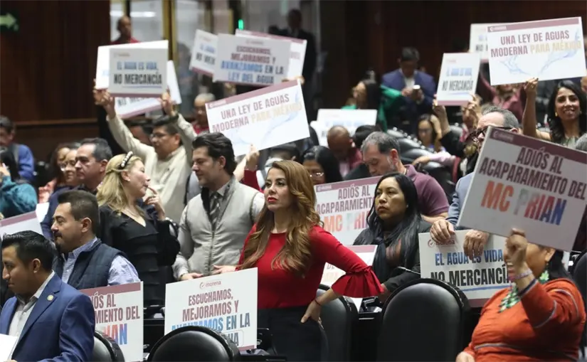 La Ley de Aguas fue aprobada en su totalidad en la Cámara de Diputados, pese al rechazo del bloque opositor. Foto: Cortesía